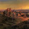 Russell_Charles_Marion_The_Salute_of_the_Robe_Trade