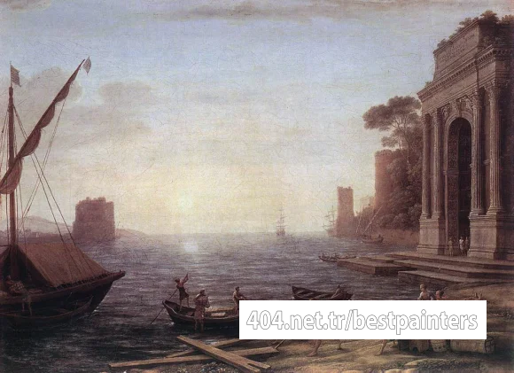 A_Seaport_at_Sunrise_WGA