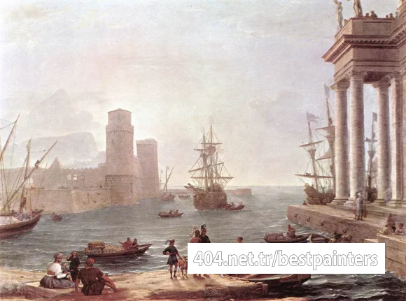 CLAUDE_Lorrain_Port_Scene_with_the_Departure_of_ulysses_from_the_Land_of_the_Feaci