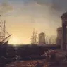 Harbour_Scene_at_Sunset_WGA