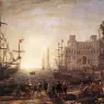 Port_Scene_with_the_Villa_Medici_WGA