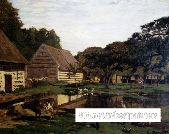 Monet_A_Farmyard_In_Normandy