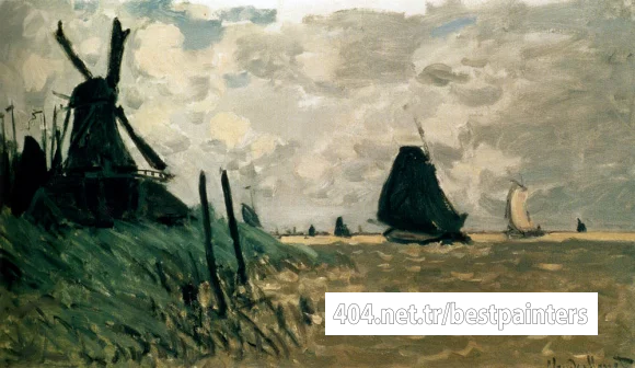 Monet_A_Windmill_Near_Zaandam