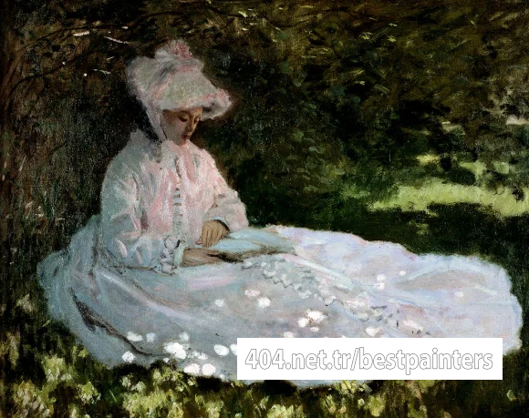 Monet_A_Woman_Reading_1872