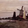 Monet_Claude_A_Windmill_at_Zaandam