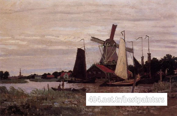 Monet_Claude_A_Windmill_at_Zaandam