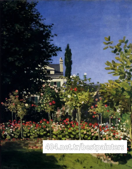 Monet_Garden_In_Flower_At_Sainte_Adresse