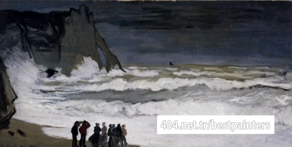 Monet_Rough_Sea_At_Etretat