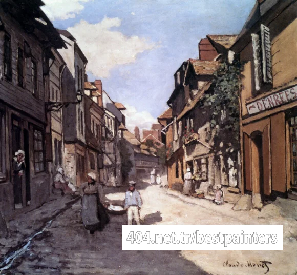 Monet_Rue_De_La_Bavolle_Honfleur_1864