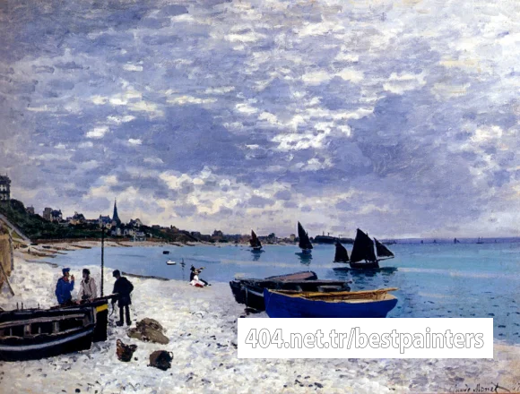 Monet_The_Beach_At_Sainte_Adresse