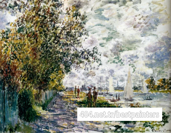 Monet_The_Riverbank_At_Gennevilliers