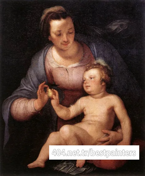 CORNELIS_VAN_HAARLEM_Madonna_And_Child