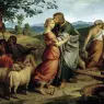 FUHRICH_Joseph_von_jacob_Encoutering_Rachel_With_Her_Fathers_Herds