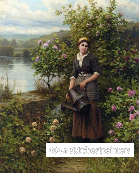 Knight_Daniel_Ridgway_Watering_the_Garden