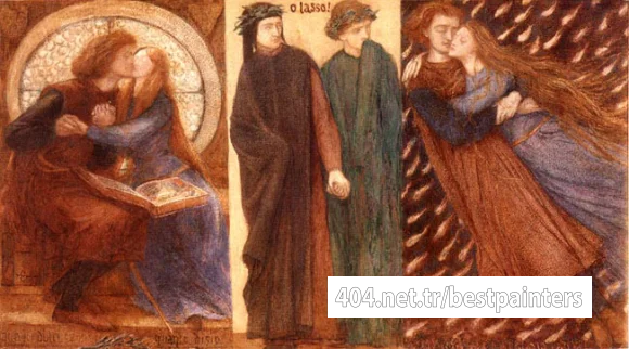 Rossetti_Dante_Gabriel_Paolo_and_Francesca_1849_62