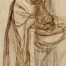 Rossetti_Dante_Gabriel_Study_For_Dante_At_Verona_With_A_Preliminary