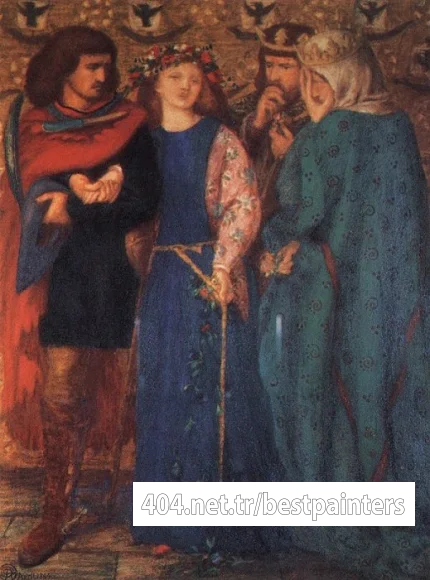 Rossetti_Dante_Gabriel_The_First_Madness_of_Ophelia