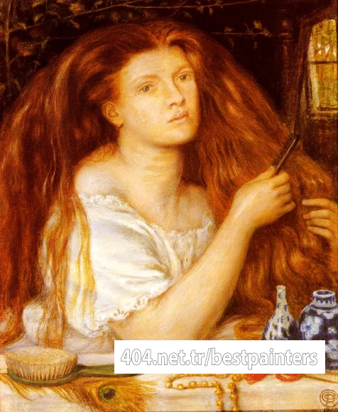 Rossetti_Dante_Gabriel_Woman_Combing_Her_Hair