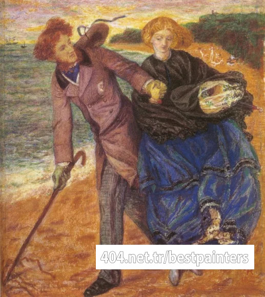 Rossetti_Dante_Gabriel_Writing_on_the_Sand