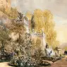 Cox_David_Figures_On_The_Terraces_At_Powis_Castle_Montgomeryshire