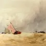 Cox_David_Shipping_On_The_Sheldt_Dort_Church_In_The_Distance