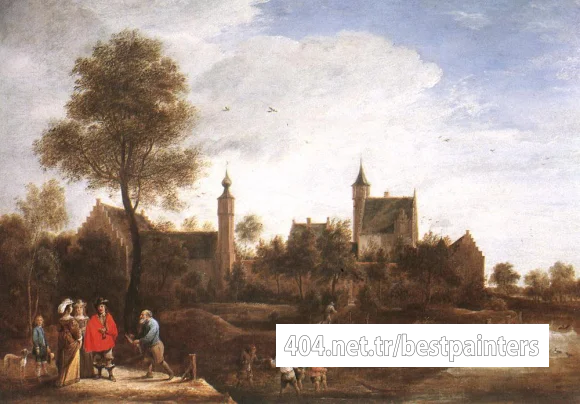 TENIERS_David_the_Younger_A_View_Of_Het_Sterckshof_Near_Antwerp