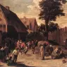 TENIERS_David_the_Younger_Peasants_Dancing_Outside_An_Inn