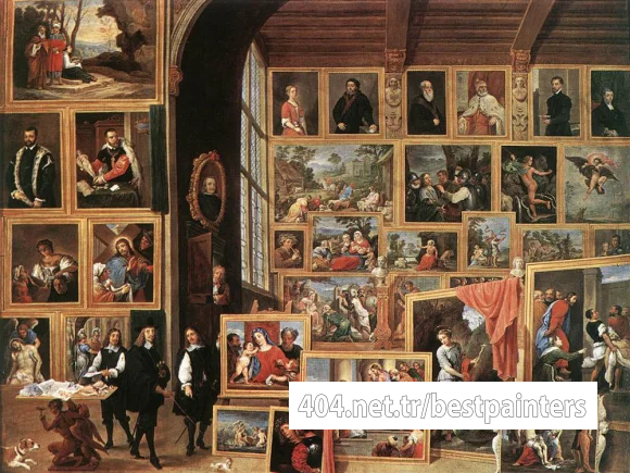 TENIERS_David_the_Younger_The_Gallery_Of_Archduke_Leopold_In_Brussels_1640