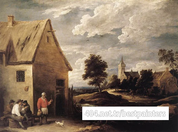 TENIERS_David_the_Younger_Village_Scene_1