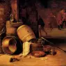 Teniers_David_An_Interior_Scene_With_Pots_Barrels_Baskets_Onions_And_Cabbages