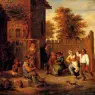 Teniers_David_Peasants_Merrymaking_Outside_An_Inn
