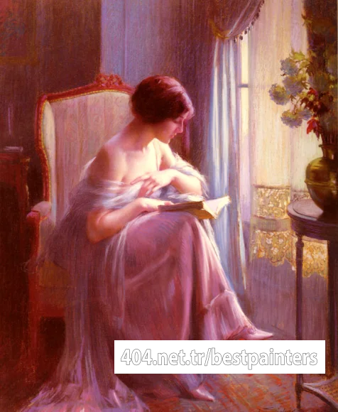 Enjolras_Delfin_Young_Woman_Reading_By_A_Window