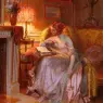 Enjolras_Delphin_La_Lecture_Pres_De_La_Lampe