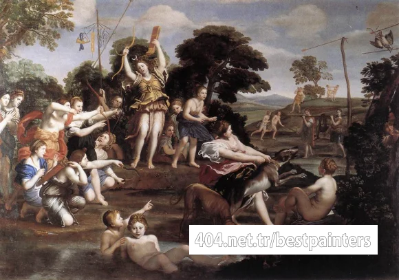 DOMENICHINO_Diana_and_her_Nymphs