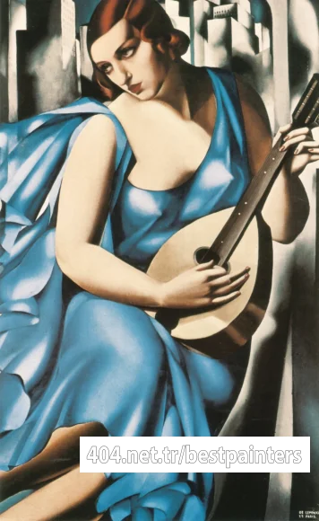 fop-(10)deLempicka-1929-LadyinBluewGuitar