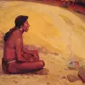 Indian_Seated_by_a_Campfire