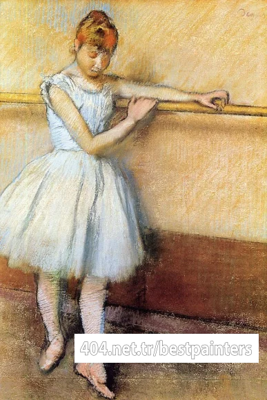 Degas_Edgar_Dancer_at_the_Barre_(Edgar_Degas_circa_1880)