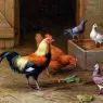 Hunt_Edgar_Chickens_Pigeons_And_A_Dove