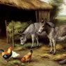 Hunt_Edgar_Donkeys_And_Poultry