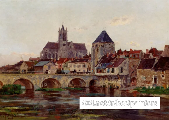 Petitjean_Edmond_Marie_View_Of_Moret_Sur_Loing