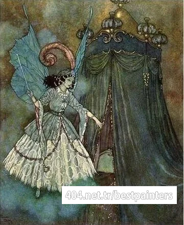 face_to_face_with_a_beautiful_lady_edmund_dulac