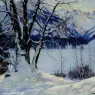 Cucuel_Edward_A_Frozen_Lake_In_A_Mountainous_Winter_Landscape