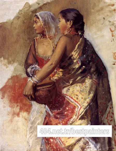 Weeks_Edwin_Sketch_Two_Nautch_Girls