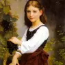 Bouguereau_Elizabeth_Jane_Gardner_A_Young_Girl_Holding_A_Basket_Of_Grapes