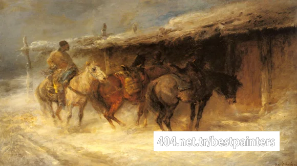 Schreyer_Adolf_Wallachian_Horseman_In_The_Snow