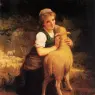 Munier_Young_Girl_with_Lamb