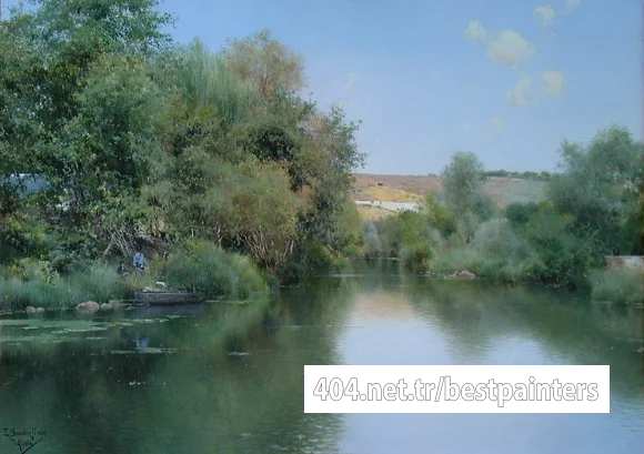 Sanchez_Perrier_Landscape_with_boat_and_men