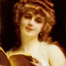 Piot_Adolphe_A_Blonde_Beauty_Holding_A_Book