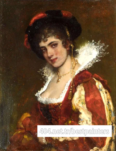 Blaas_Eugen_von_Portrait_of_a_Venetian_Lady