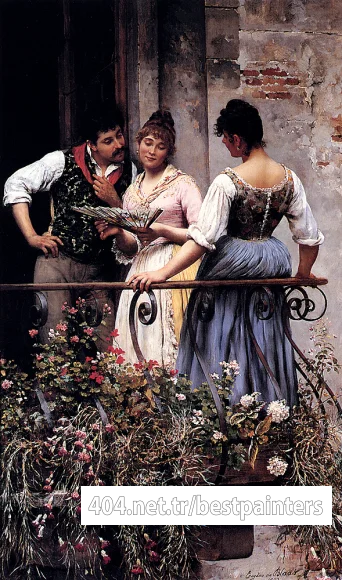 Blaas_Eugene_De_On_The_Balcony